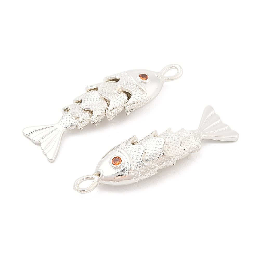 Maxi dije colgante pez 33 mm verano baño de plata / unidad1