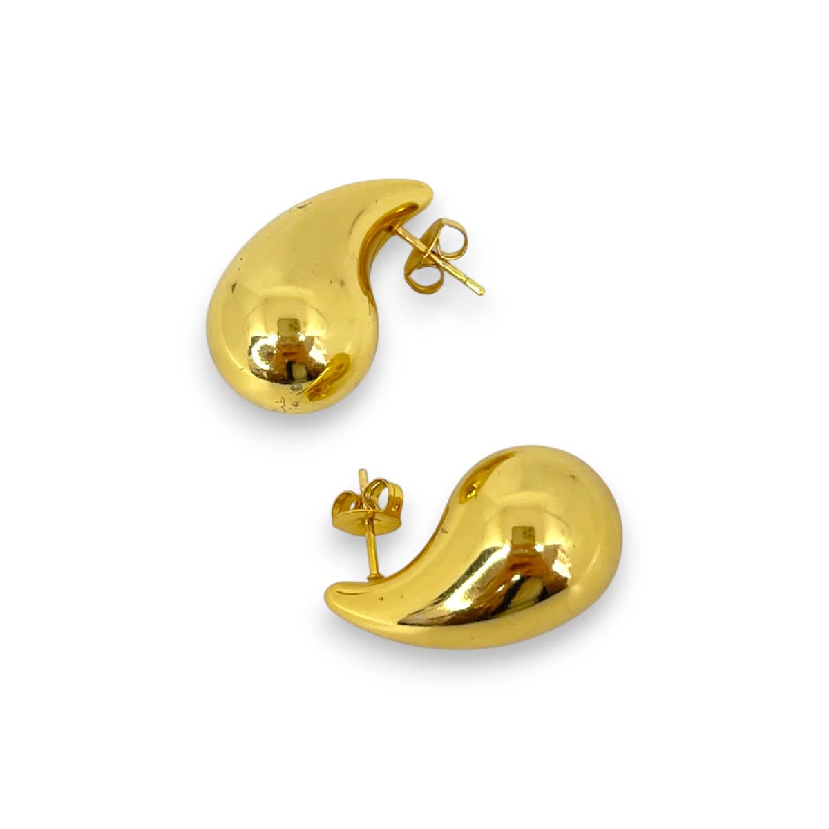 Aros topo topito gota lisa acero / unidad2