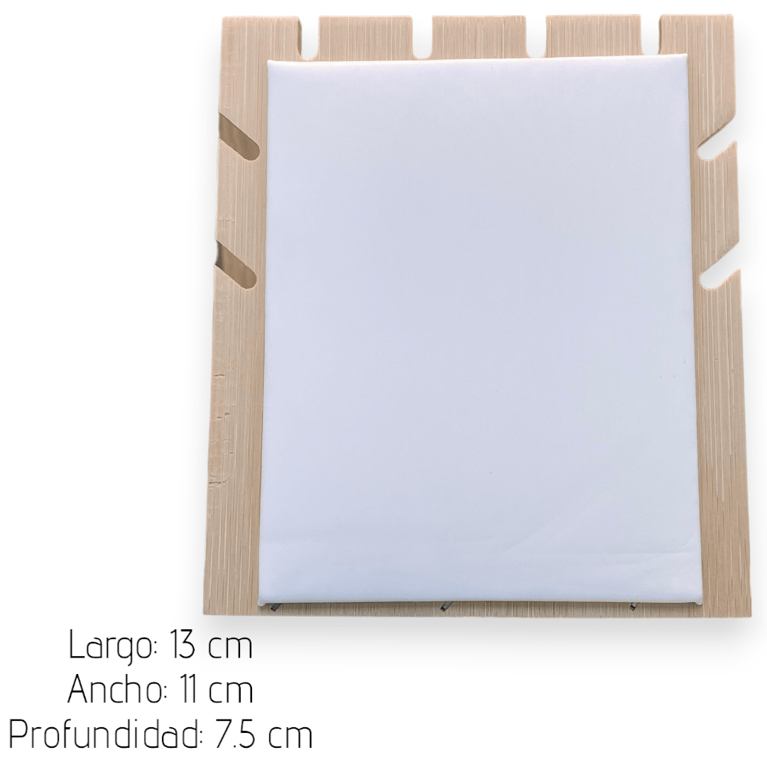 Exhibidor mostrario collar pulsera eco cuero madera / unidad2