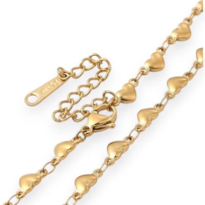 Cadena armada corazón acero inoxidable / unidad1