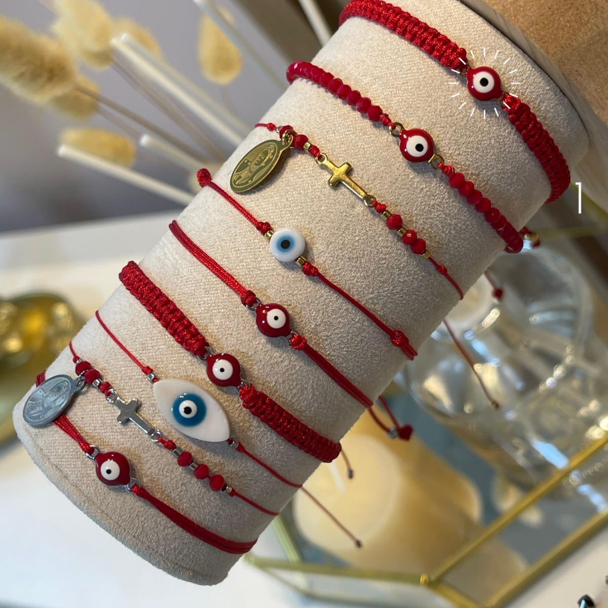 Pulsera hilito rojo de protección VTE / unidad10