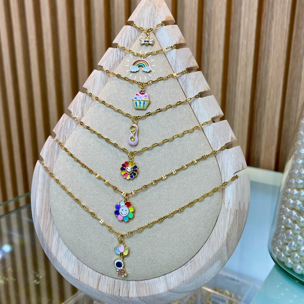 Collar con colgante colorido para niña VTE / unidad7