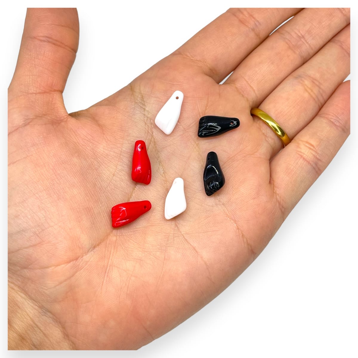 Pasador mano azabache protección plástico / unidad4