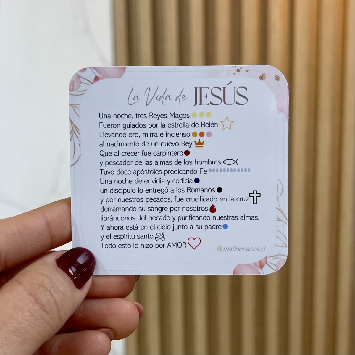 Pulsera con significado la vida de Jesús / unidad2