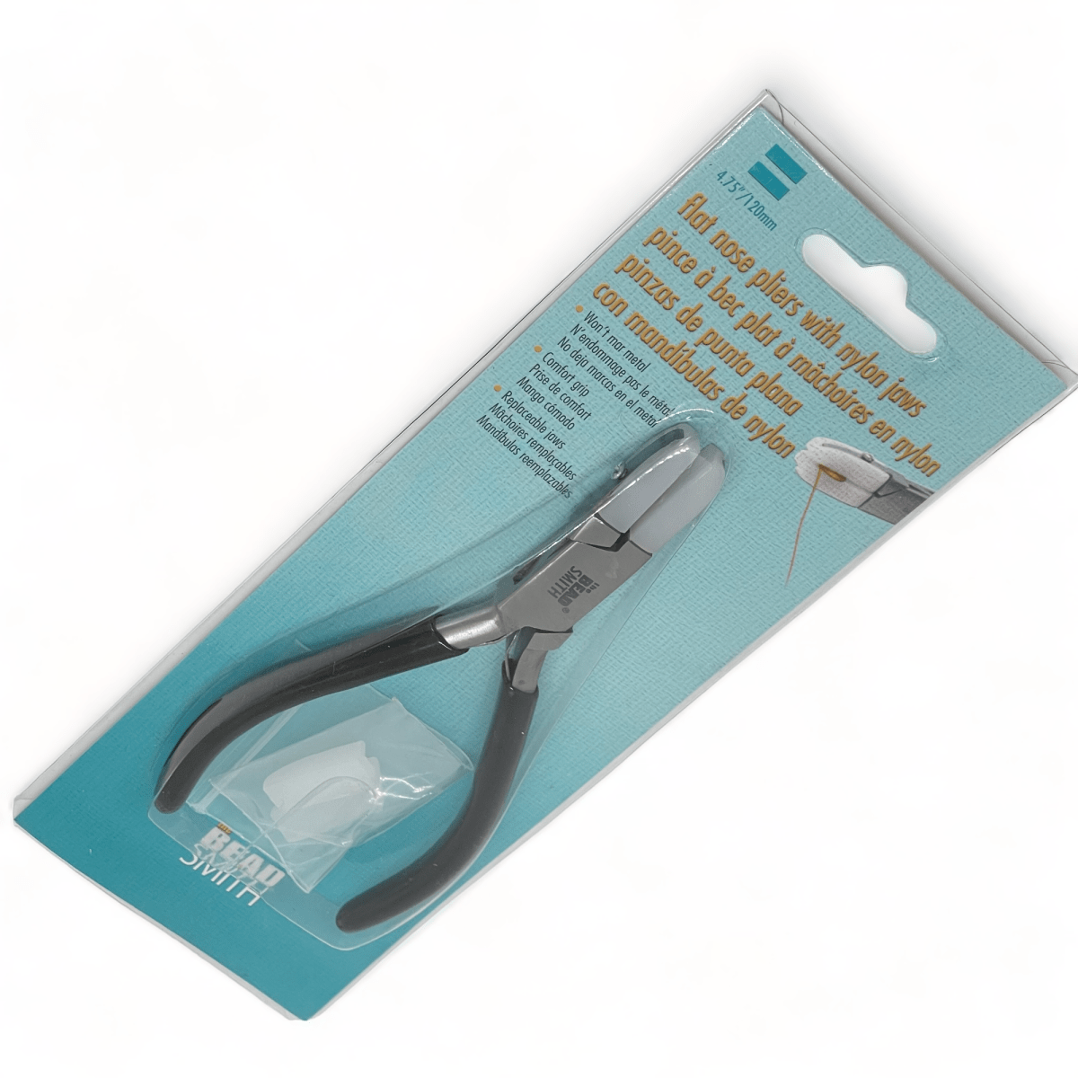 Alicate pinza punta plana silicona bead smith / unidad2