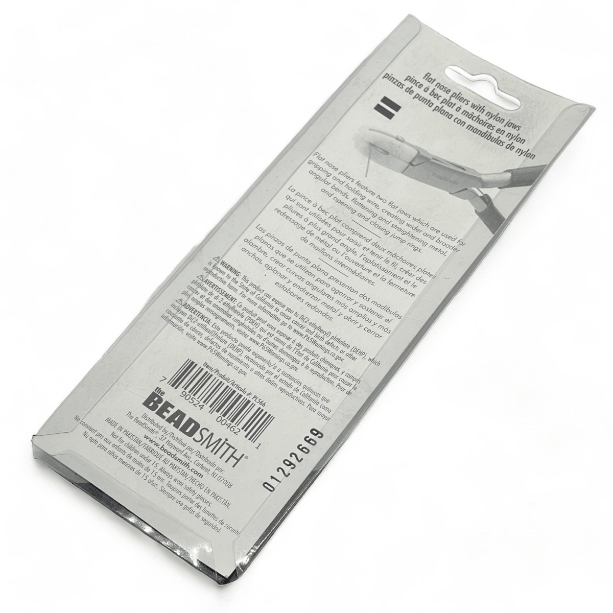 Alicate pinza punta plana silicona bead smith / unidad3