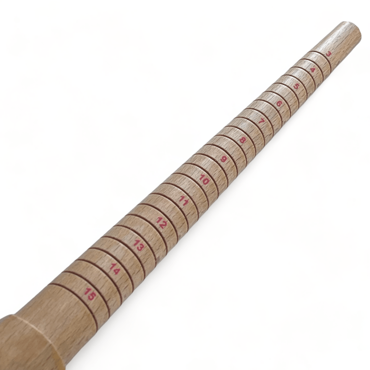 Mandril para anillo de madera con medidas / unidad2