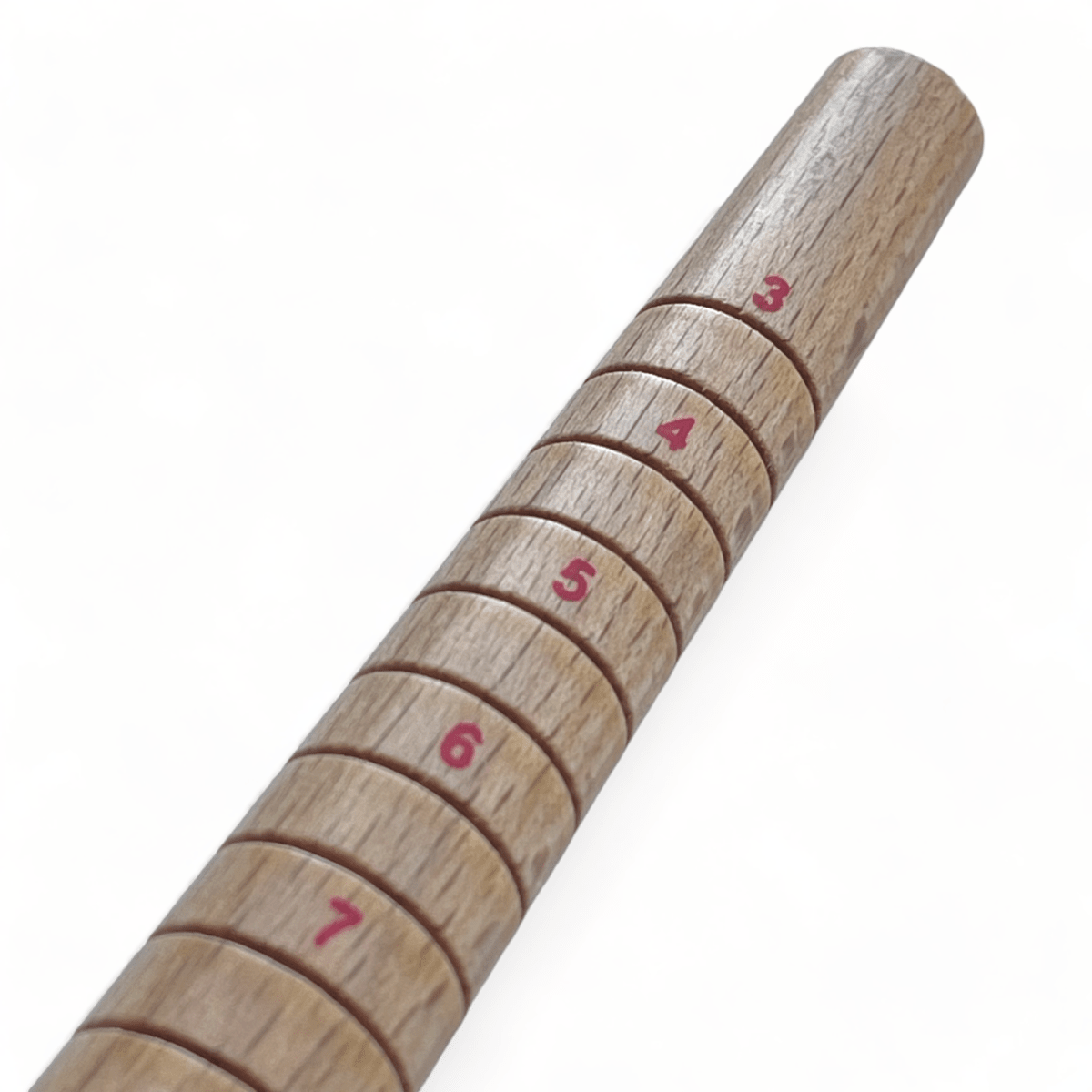 Mandril para anillo de madera con medidas / unidad3