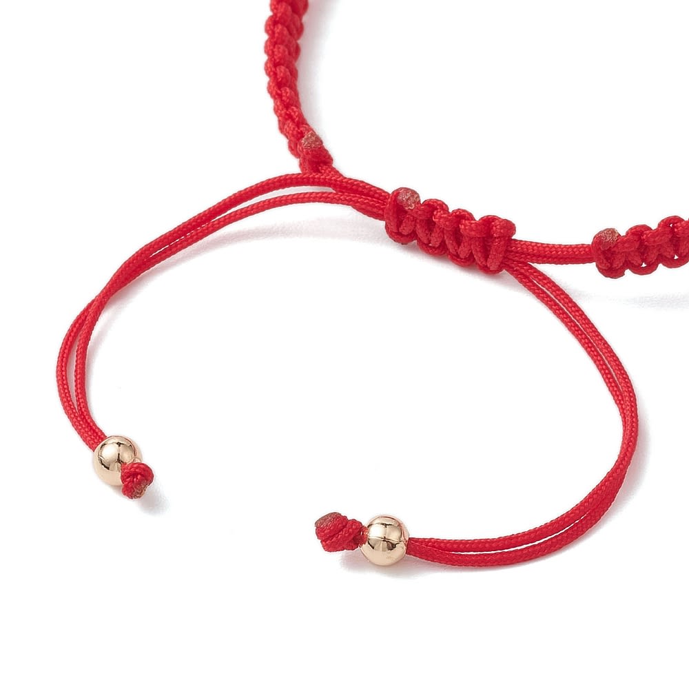 Base pulsera tejido macramé 4 mm acero hilo chino / unidad5