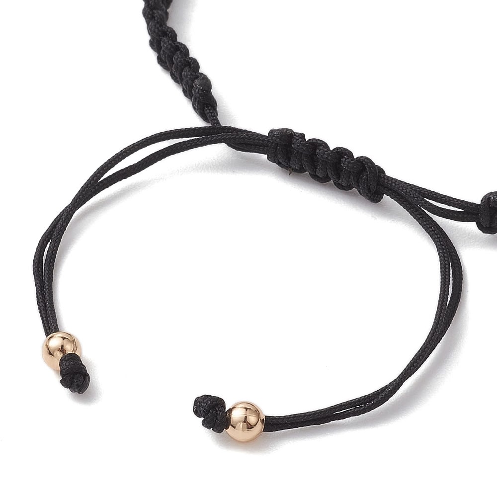Base pulsera tejido macramé 4 mm acero hilo chino / unidad9