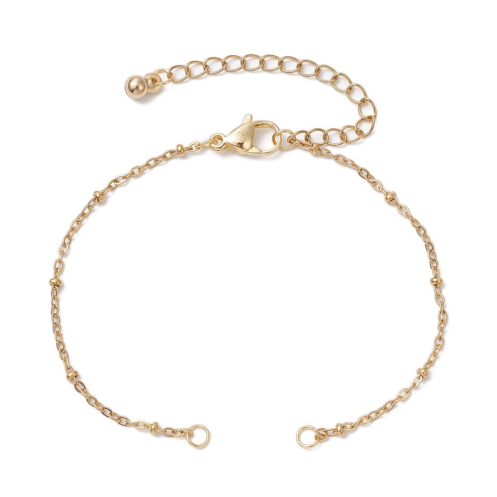 Base pulsera cadena eslabón forzado balines acero / unidad2
