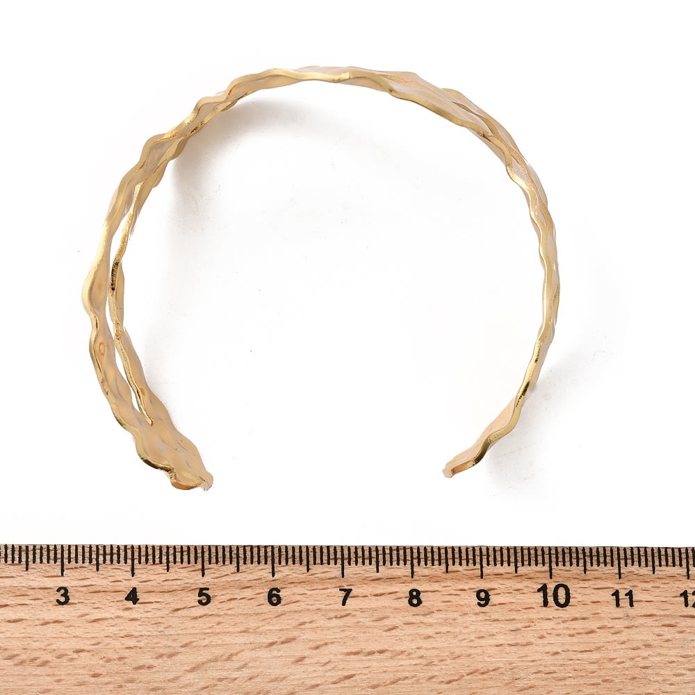 Brazalete pulsera forma de onda acero / unidad2