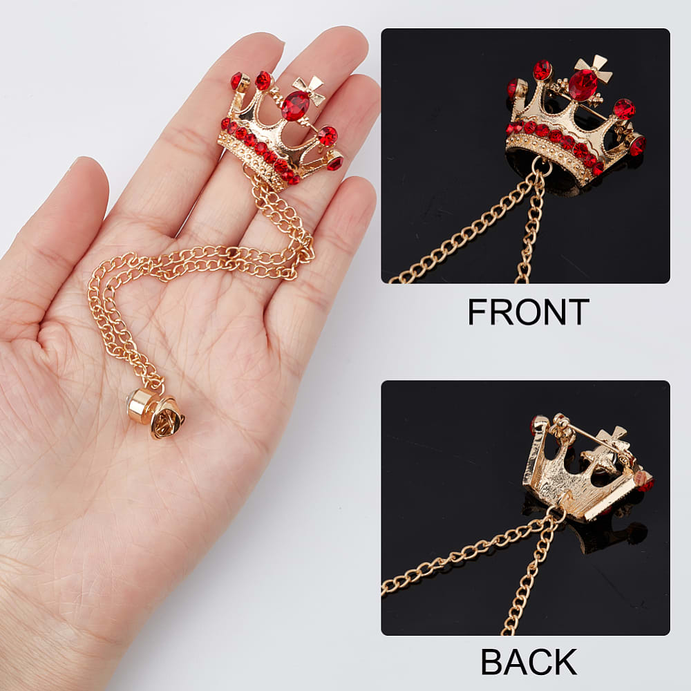 Broche prendedor corona para traje de caballero / unidad5
