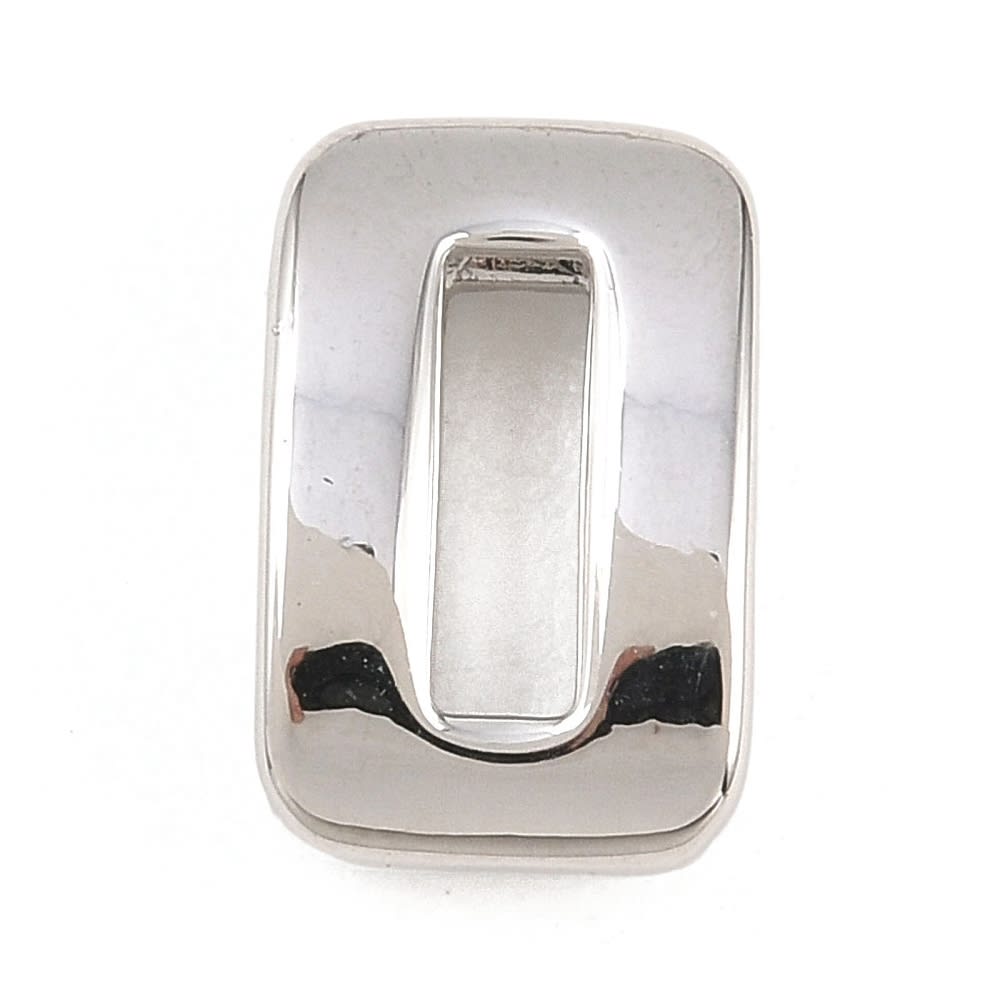 Números pasadores orificio grande 15 mm baño de platino / unidad2
