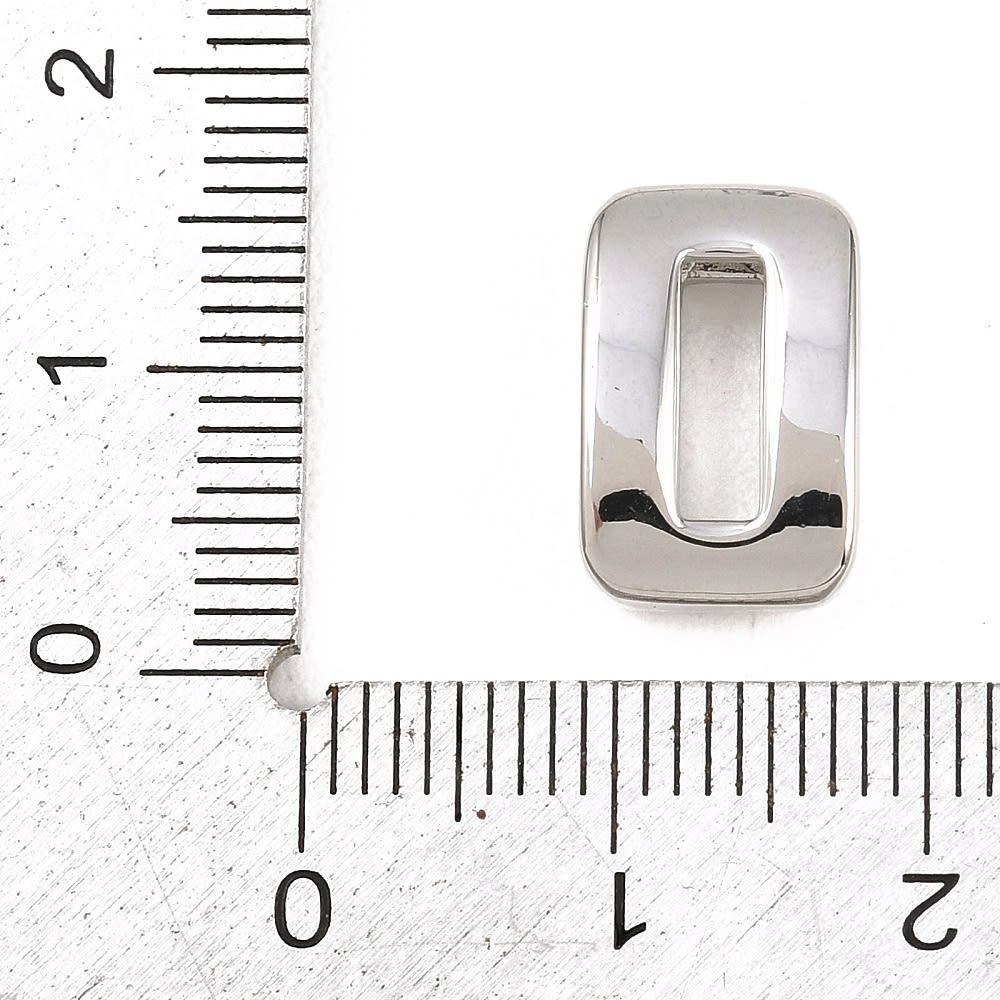 Números pasadores orificio grande 15 mm baño de platino / unidad3