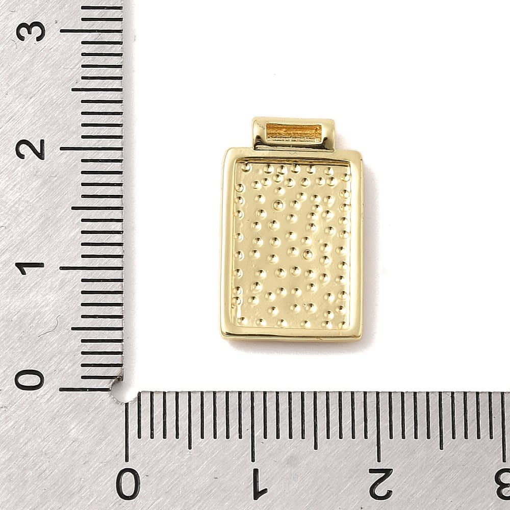 Dije pasador escapulario fe 18.5 mm baño de oro / unidad3