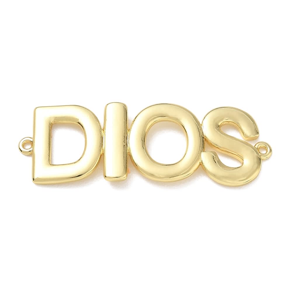 Maxi dije conector Dios 41.5 mm baño de oro / unidad1
