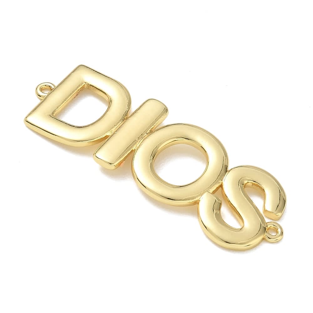 Maxi dije conector Dios 41.5 mm baño de oro / unidad2