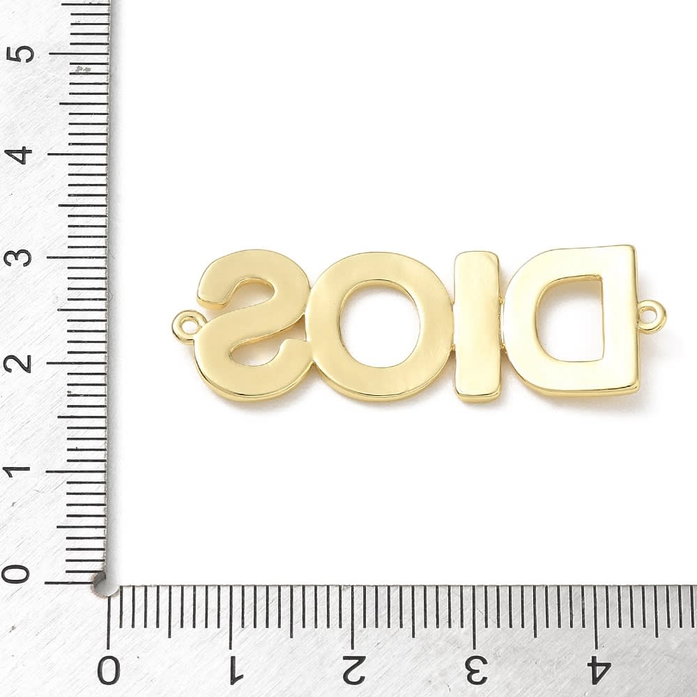 Maxi dije conector Dios 41.5 mm baño de oro / unidad3