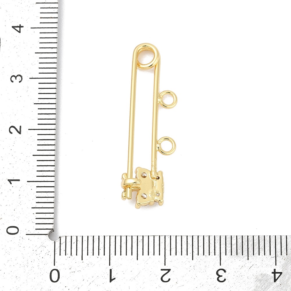Dije broche pasador de seguridad bebé alpita con mariposa / unidad3