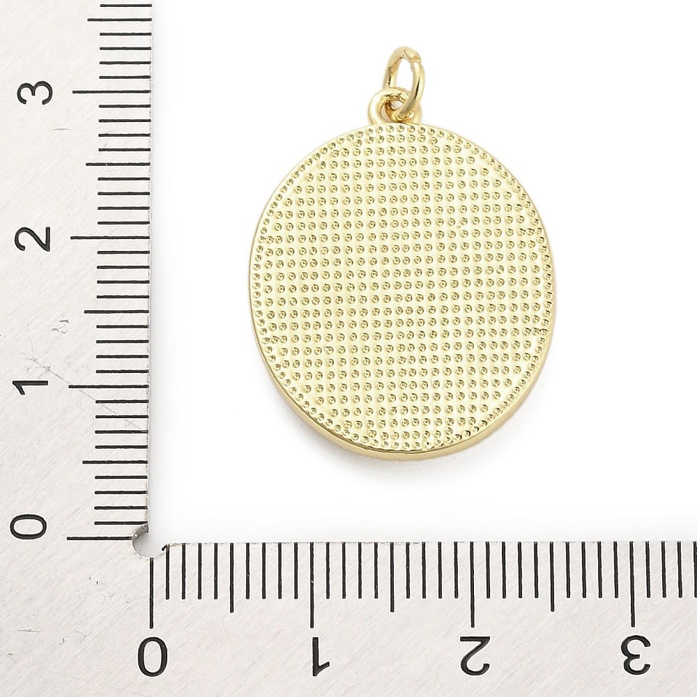 Dije colgante esmaltado religioso 25 mm sagrado corazón / unidad4