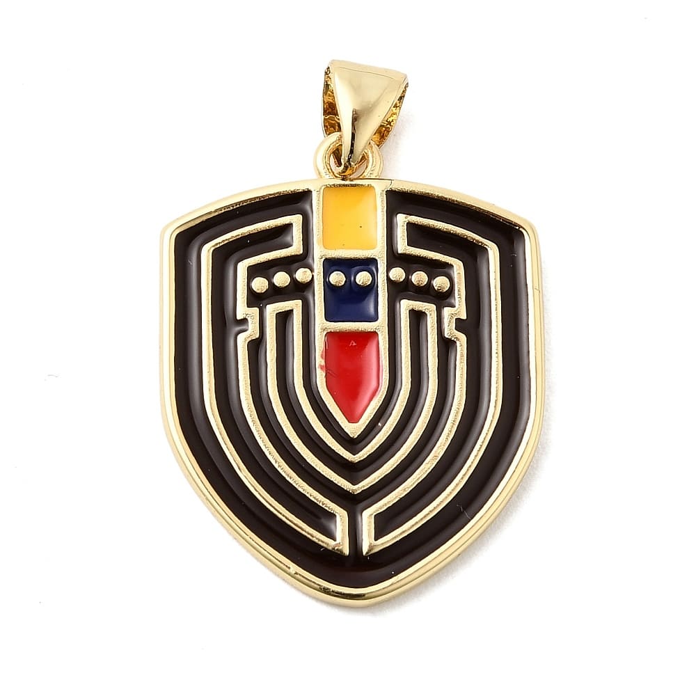 Dije colgante esmaltado venezuela vinotinto baño de oro / unidad2