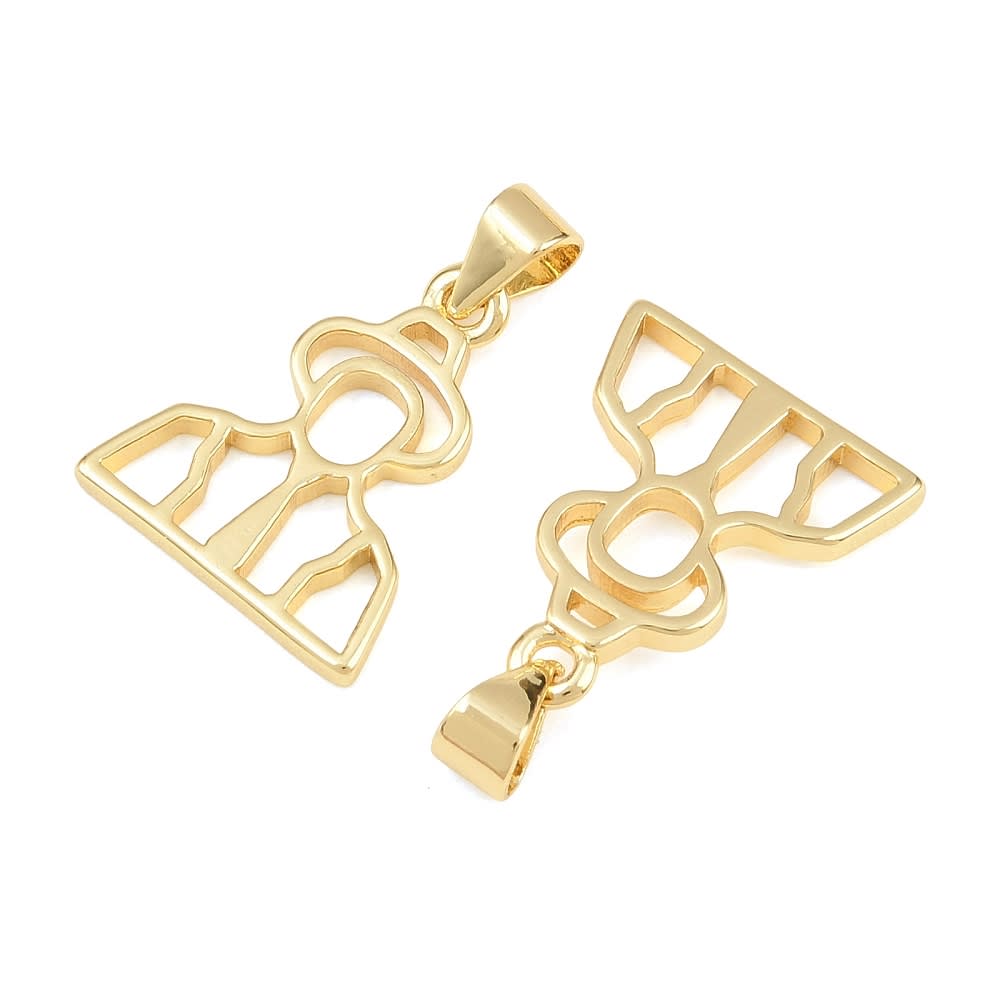 Dije Colgante silueta Dr Jose Gregorio Hernandez 17x15 mm baño oro / unidad2