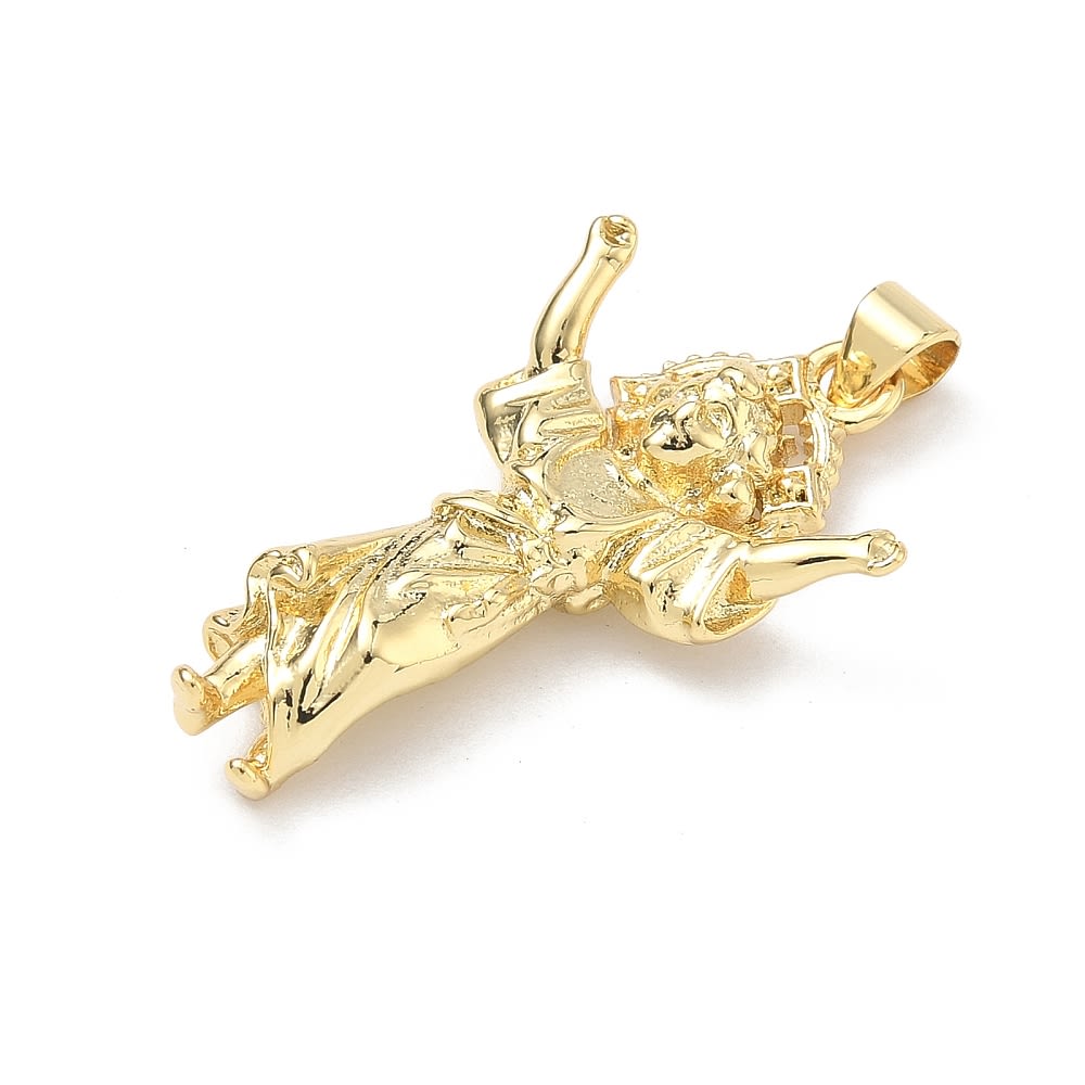Dije colgante Divino niño Jesús 32 mm baño de oro / unidad2