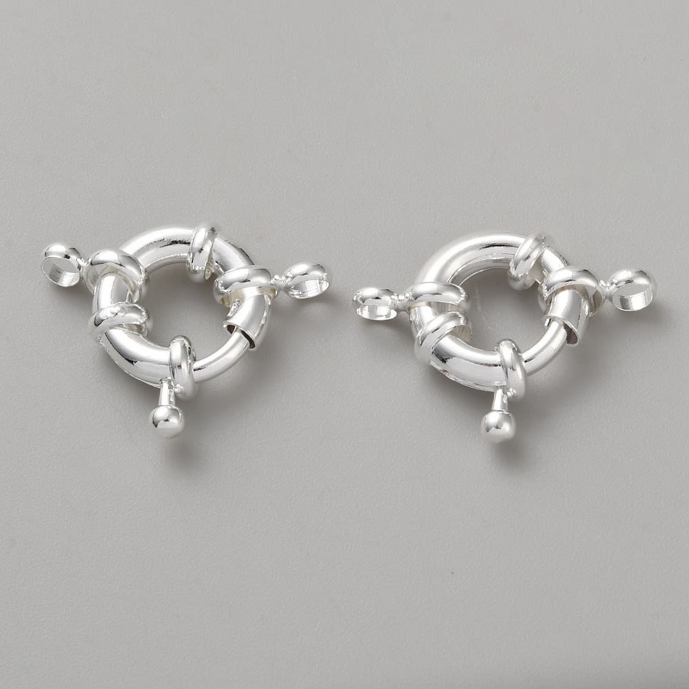 Broche timón 24.5 mm baño de plata / unidad2