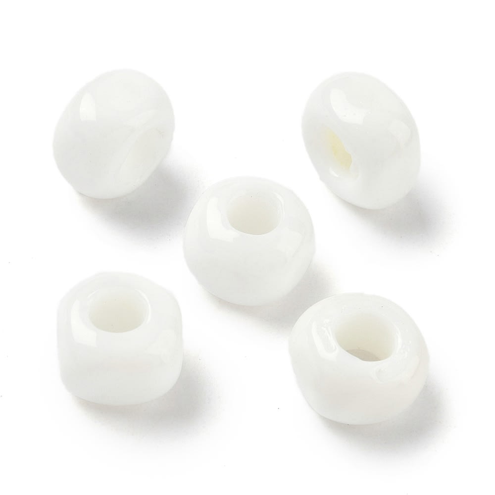 Cuenta abalorios europeo forma cubo 11.5 mm murano / unidad2