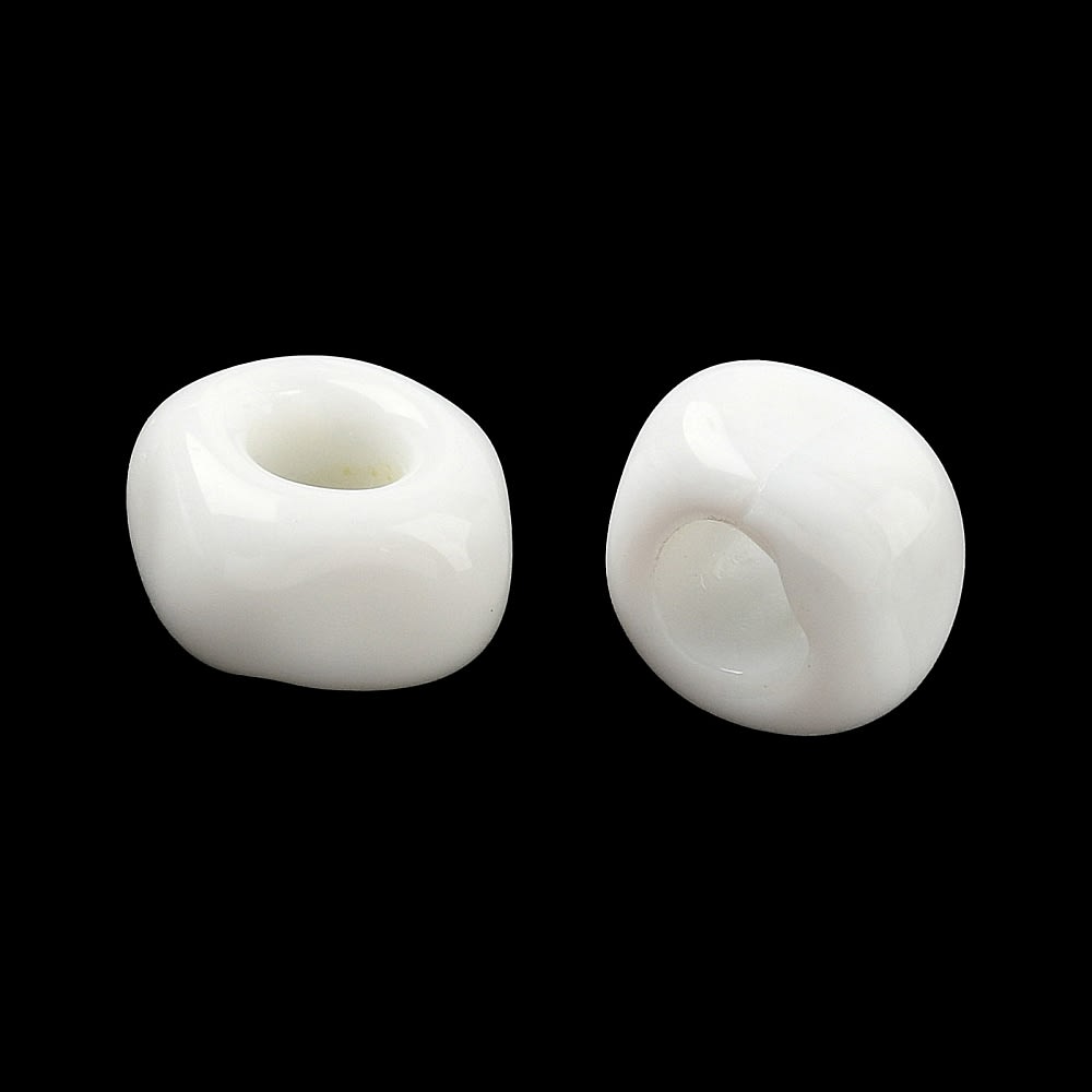 Cuenta abalorios europeo forma cubo 11.5 mm murano / unidad4