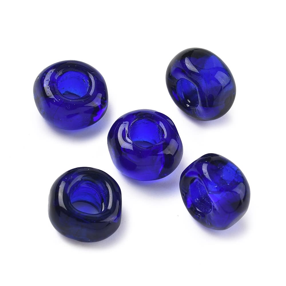 Cuenta abalorios europeo forma cubo 11.5 mm murano / unidad5