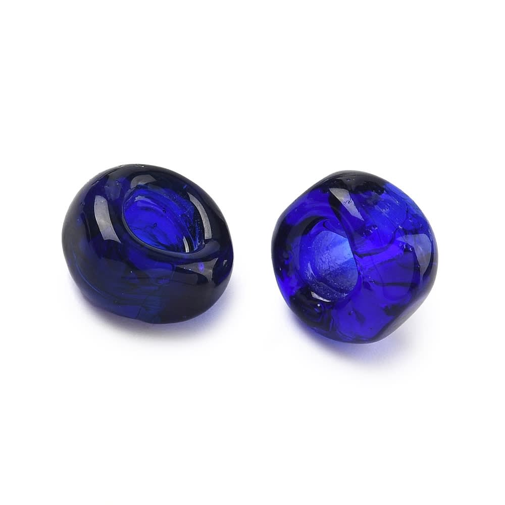 Cuenta abalorios europeo forma cubo 11.5 mm murano / unidad6