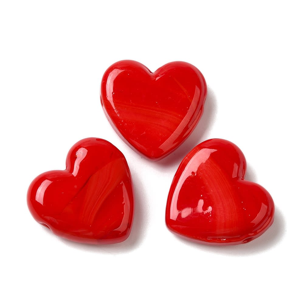Pasador corazón 20 mm horizontal murano / unidad4