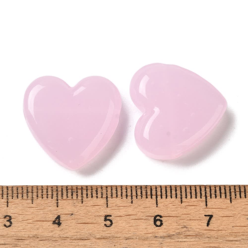 Pasador corazón 20 mm horizontal murano / unidad10