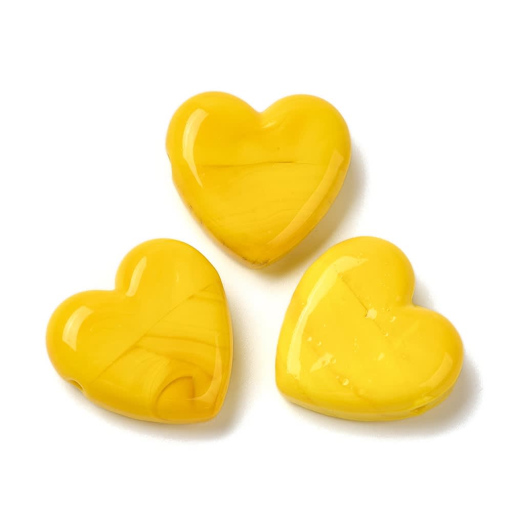 Pasador corazón 20 mm horizontal murano / unidad2