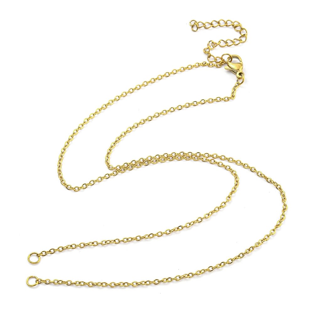 Base collar cadena eslabón forzado 1.5 mm acero / unidad1