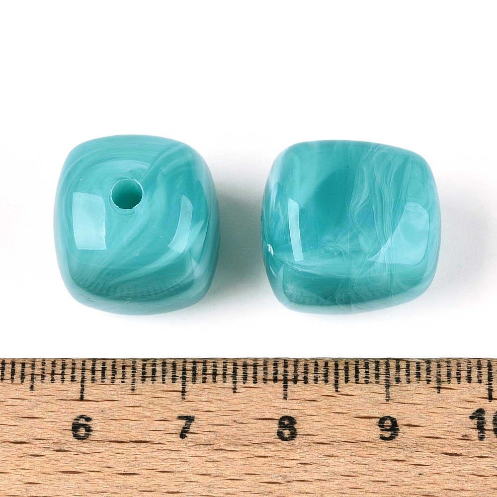 Cuentas cubo de acrílico grande 17 mm3