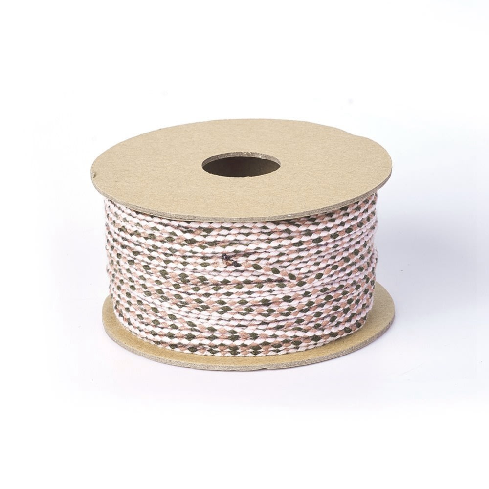 Cordón trenzado de algodón macramé 2 mm / metro5