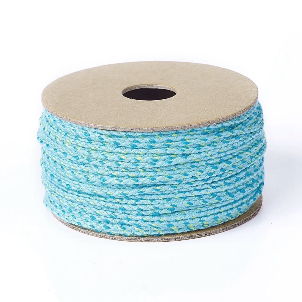 Cordón trenzado de algodón macramé 2 mm / metro7