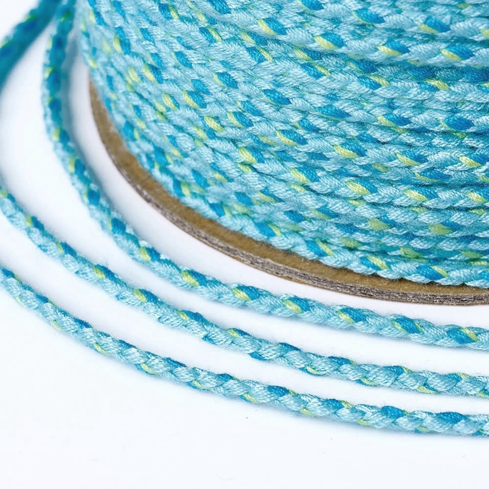 Cordón trenzado de algodón macramé 2 mm / metro6