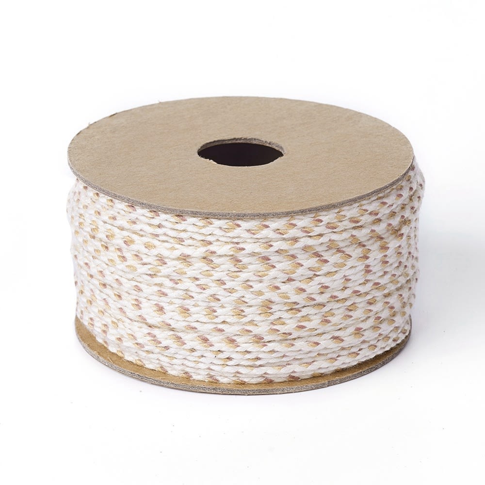 Cordón trenzado de algodón macramé 2 mm / metro8