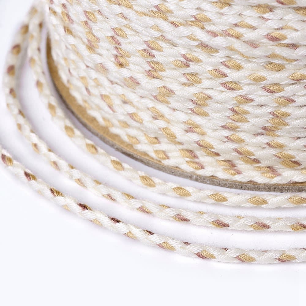 Cordón trenzado de algodón macramé 2 mm / metro9