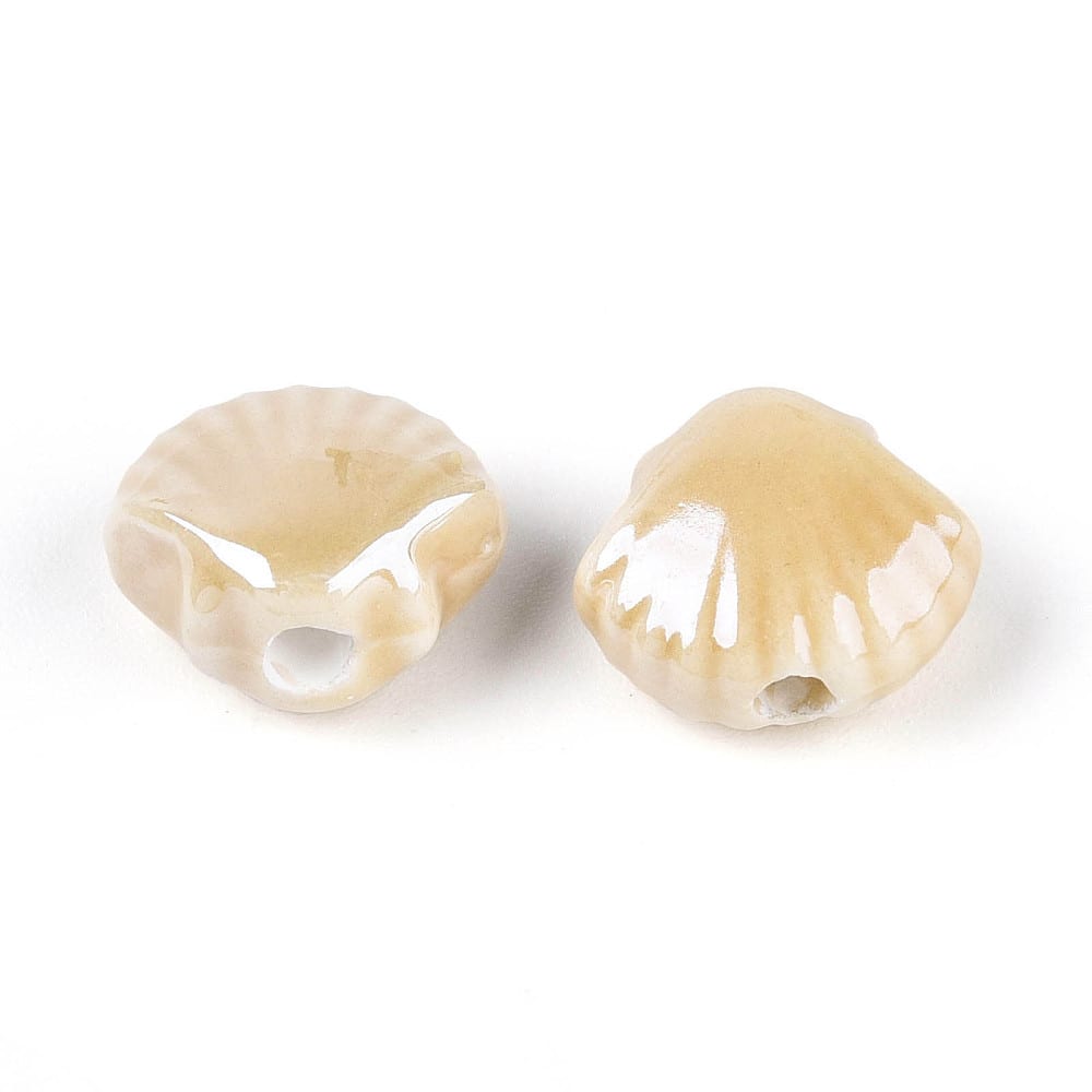 Pasador ostra concha de mar porcelana / unidad2