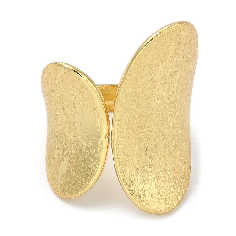 Anillo ajustable forma ventilador baño oro / unidad2