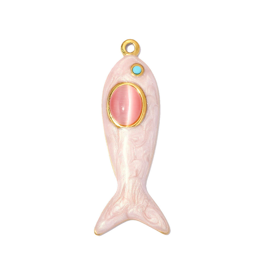 Maxi dije colgante pescado pez 43x16 mm acero / unidad5