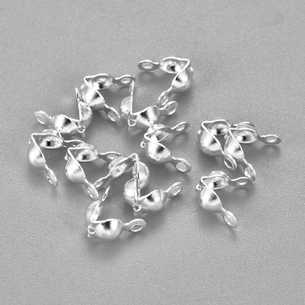 Tapa nudos 7.5x4 mm baño de plata / gramo2
