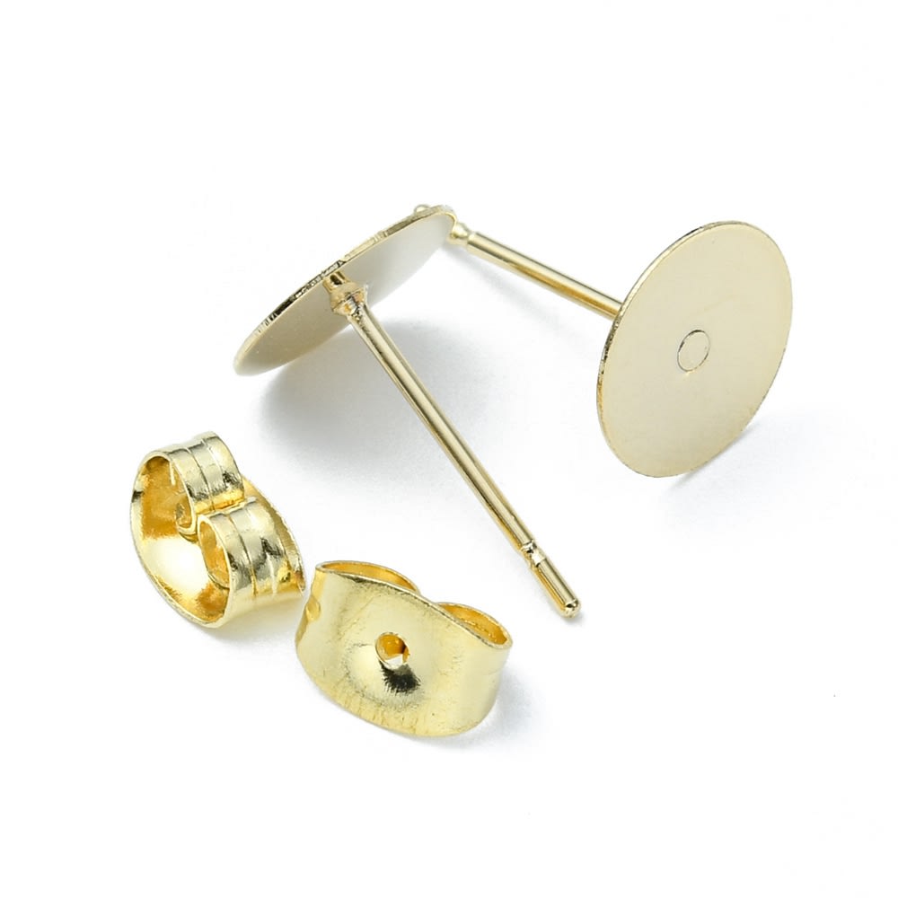 Base de aros 8 mm tipo topo + tapones mariposa / 5 pares4