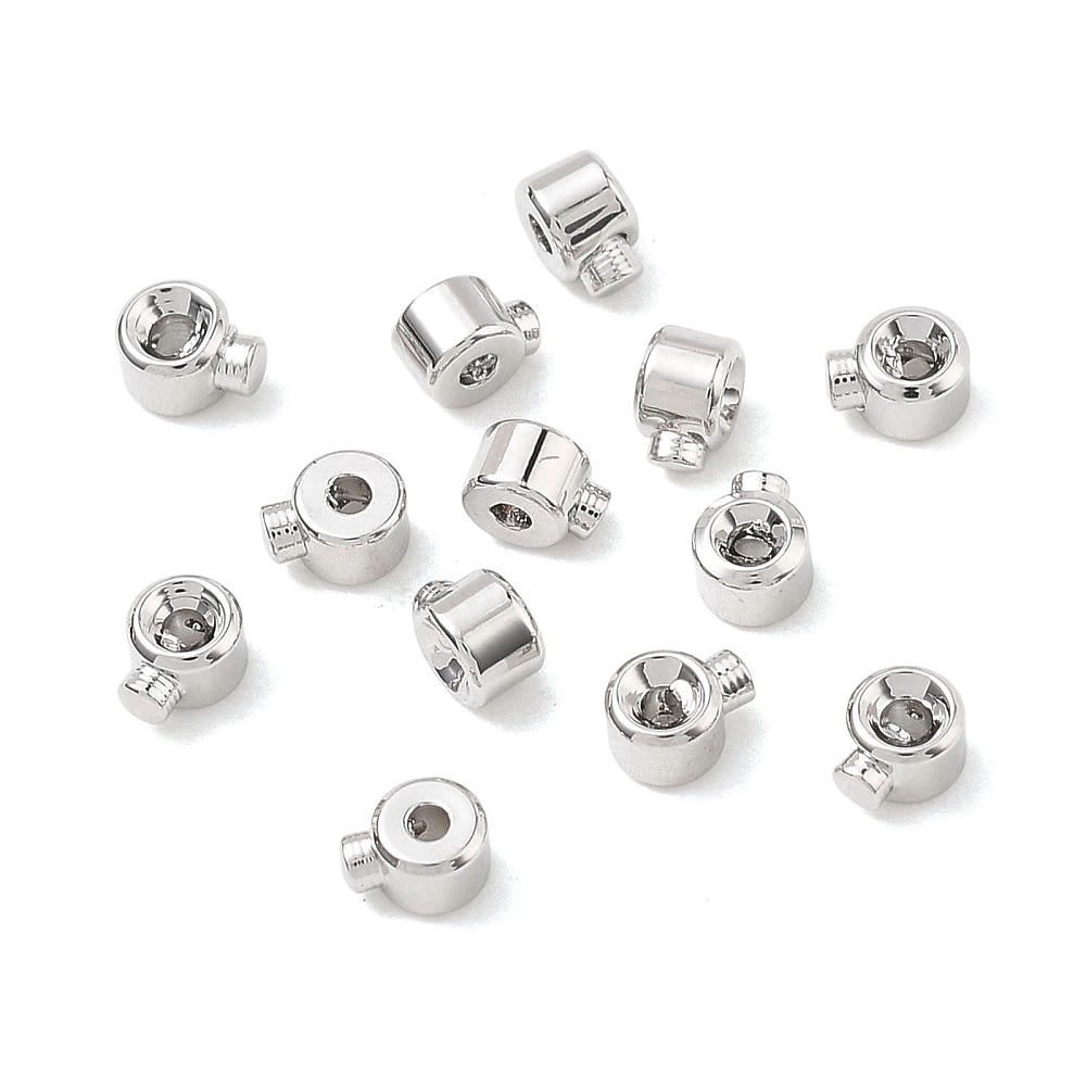 Grapa apriete posicionadora 3x2.5 mm baño oro platino / unidad5