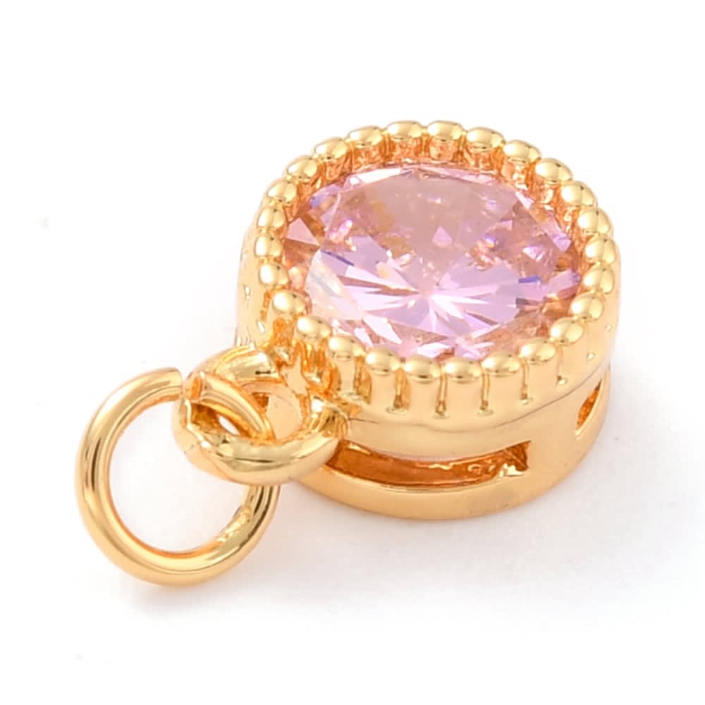 Dije colgante punto de luz baño de oro / unidad9